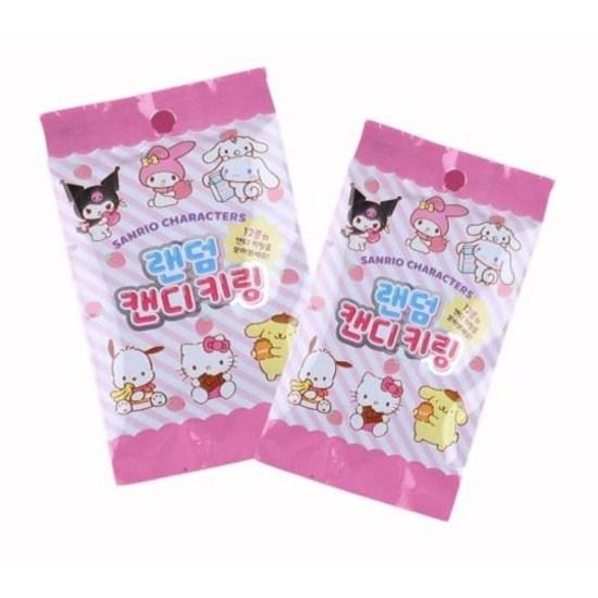 Amar Sanrio Random Keyring Candy 1BOX 24 Pieces Kuromi My Melody Keychain Children's Day Gift, a Popular Character In Korea