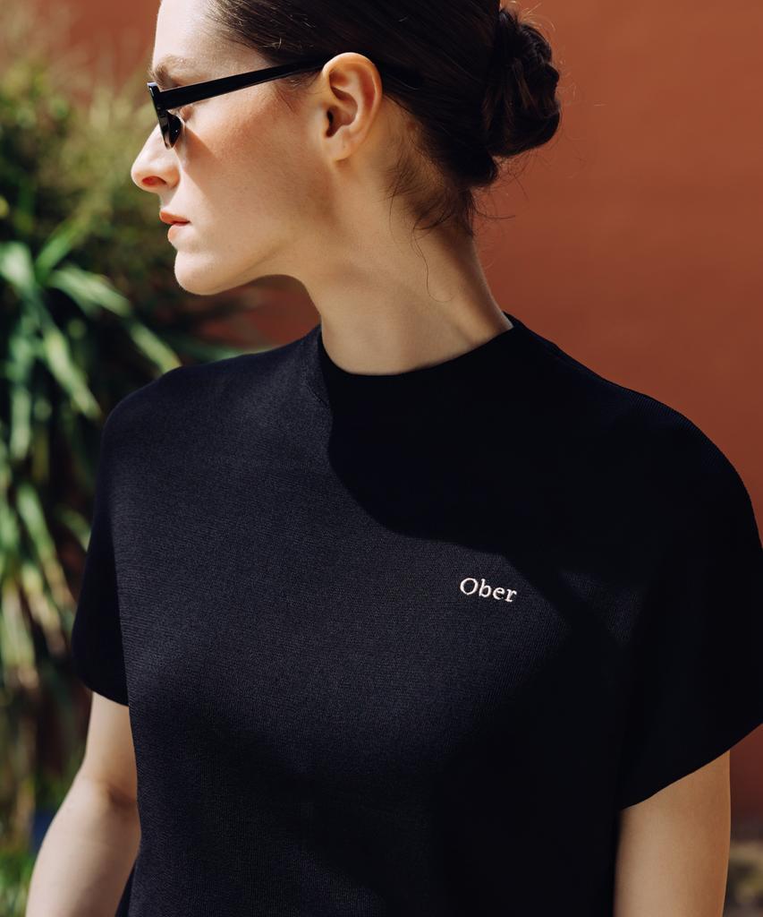 OBER GOLF Basic Dolman Summer Knit (Black)