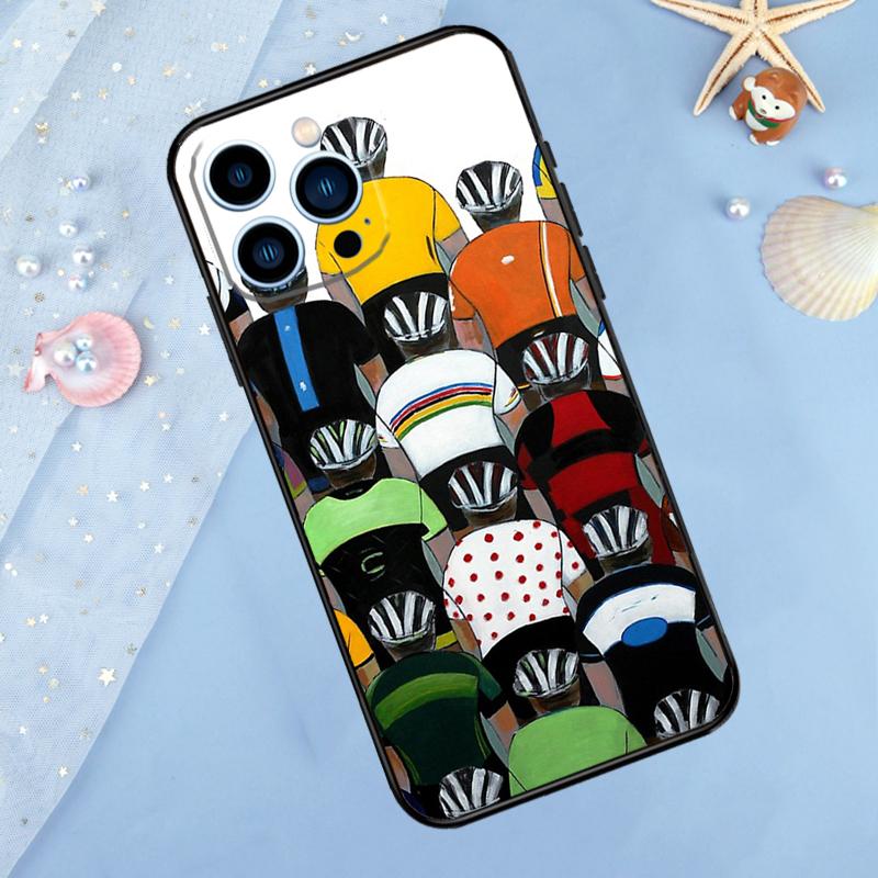 Чехол для iPhone 17 Pro Max 16 14 13 12 11 15 Pro Max Plus 12 13 Mini 16e 17 Air с рисунком 'Велосипедный спорт в горах' Задняя крышка