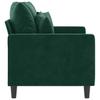 2 Seater Sofa Dark Green 120 cm Velvet