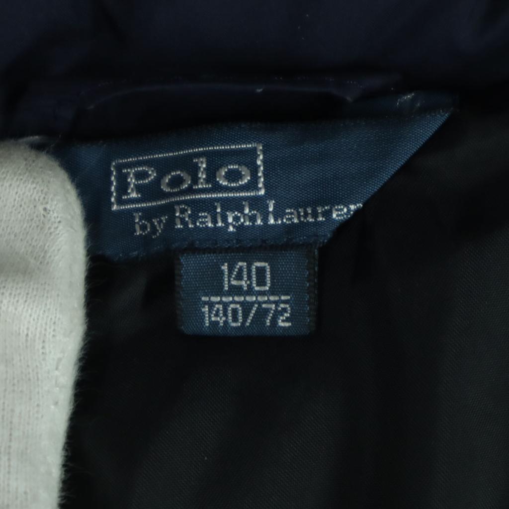 Косметика Polo by Ralph Lauren Куртка пуховик с длинным рукавом 140 Синий Детская Б/у