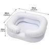 With Tube Hair Washing Basin PVC Material Shampoo Bowl Inflatable Shampoo Basin  Bedside Use