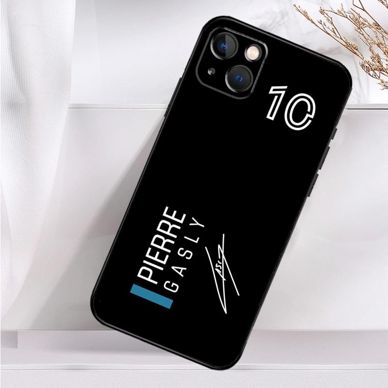 Pierre Gasly 10 F1 Case For iPhone 14 13 12 11 15 Pro Max Mini Cover SE X XR XS 8 7 14 15 Plus Accessories
