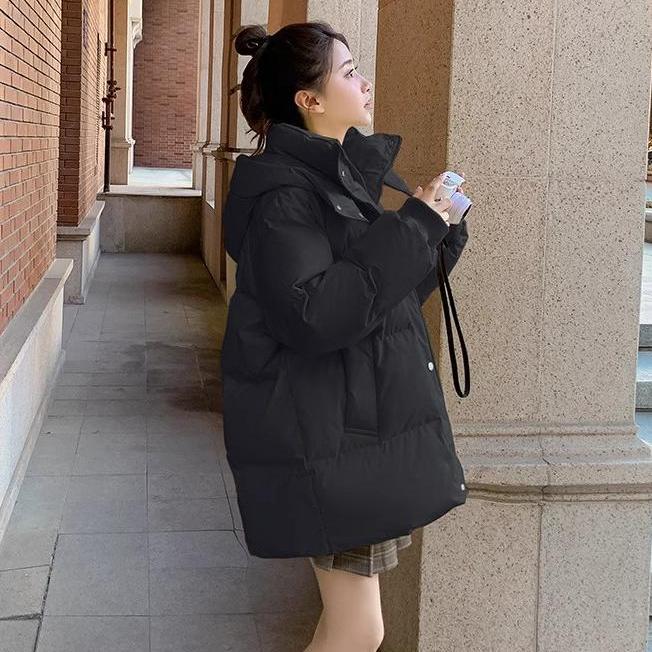 Утолщенная куртка для женщин, свободное и теплое нежное короткое хлопковое пальто