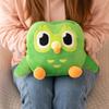 Lovely Green Duolingo Owl Plush Toy Duo Plushie of Duo The Owl Cartoon Anime Owl Doll Soft Stuffed Animal Children Birthday Gift