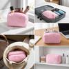 Multi Candy Colors Plush Pencil Case Rectangular Shape Portable Plush Hand Pouch  Lady Daily Carry