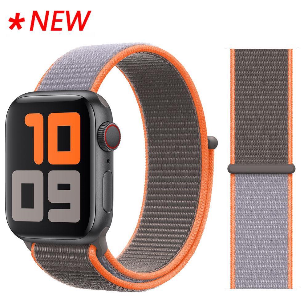 Нейлоновый ремешок-петля для Apple, ремешок для часов 44 мм, 40 мм, 45 мм, 41 мм, 42 мм, 38 мм, 44 аксессуары, браслет Correa, браслет iWatch 3, 4, 5, 6 se 7