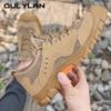 Oulylan Men Anti-Puncture Anti-Smash Labor Boots High-Quality Steel Toe Work Footwear Summer Breathable Anti-Slip Safety Shoes