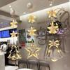 Christmas Garland Light Suction Cup Hook Light Up Love Heart Elk Bell Snowman Santa Moon Star Shape Warm Xmas Holiday Decoration Window Lamp Pendant