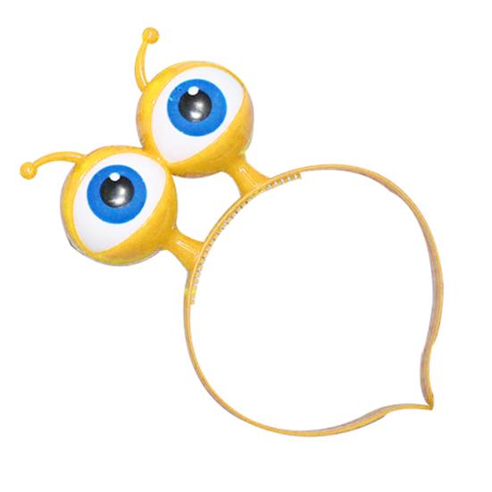 Сияющие большие глаза инопланетянина светодиодная повязка на голову для волос Хэллоуин вечеринка бал концерт головной убор реквизит