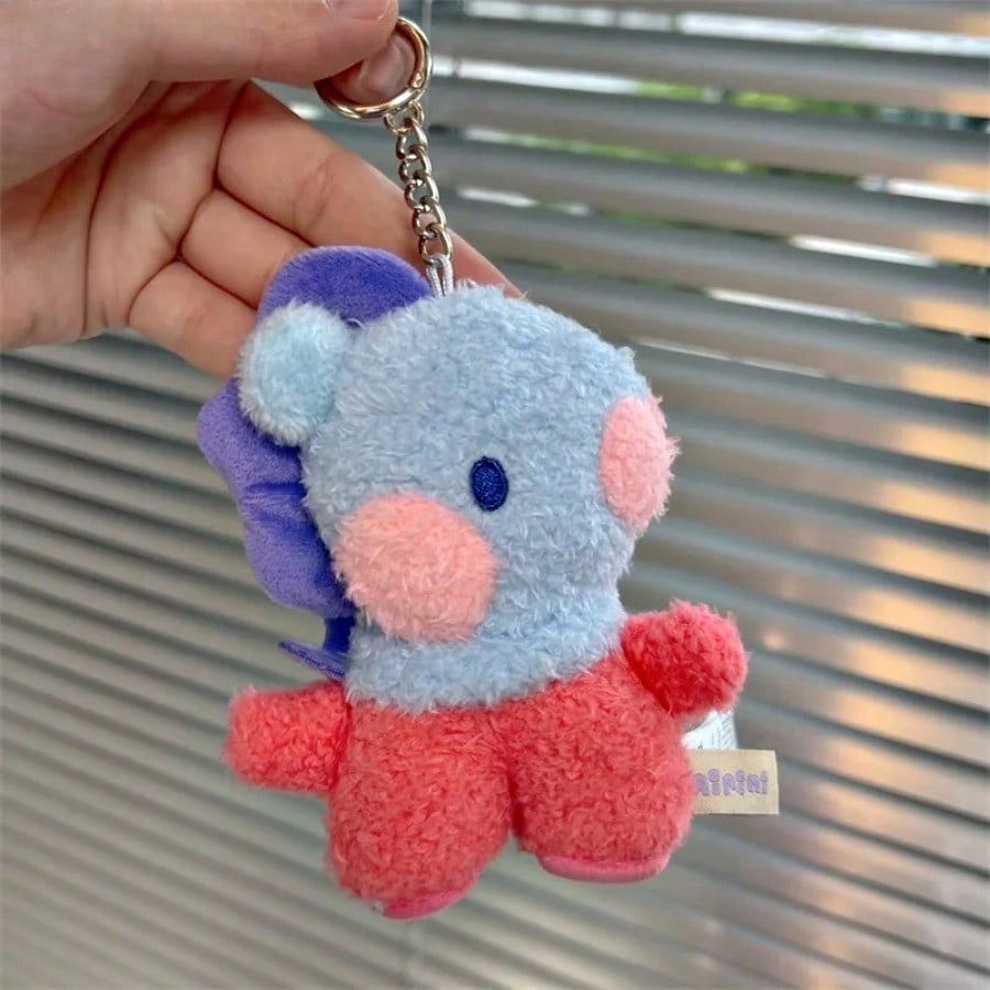 LINE FRIENDS BT21 Аниме K-pop и Мультяшная тематика 8 см Мини-животное COOKY RJ TATA Плюшевый Милый Брелок и Шарм для Рюкзака