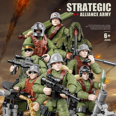 Мировая война Batisbrick Mega Building Block Revolutionary Army Forces Action Figures Weapon Brick Toy для мальчика в подарок