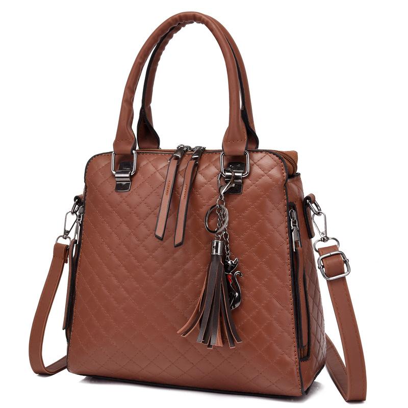 Модная женская сумка кроссбоди из четырех частей в ретро-стиле «мать и дитя» с плечевым ремнем и ручкой.