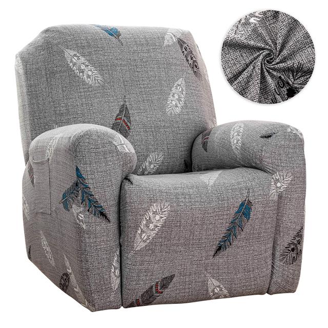 Чехол для дивана-реклайнера с принтом, эластичный чехол для сидений с откидной спинкой для гостиной, нескользящий чехол для отдыха, чехлы на кресла для ленивого мальчика для домашнего декора