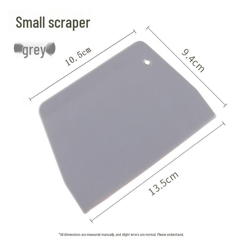 Белый трапециевидный пластиковый скребок-лопатка, большой инструмент для приготовления рисовых блинчиков и выпечки, выгодная упаковка