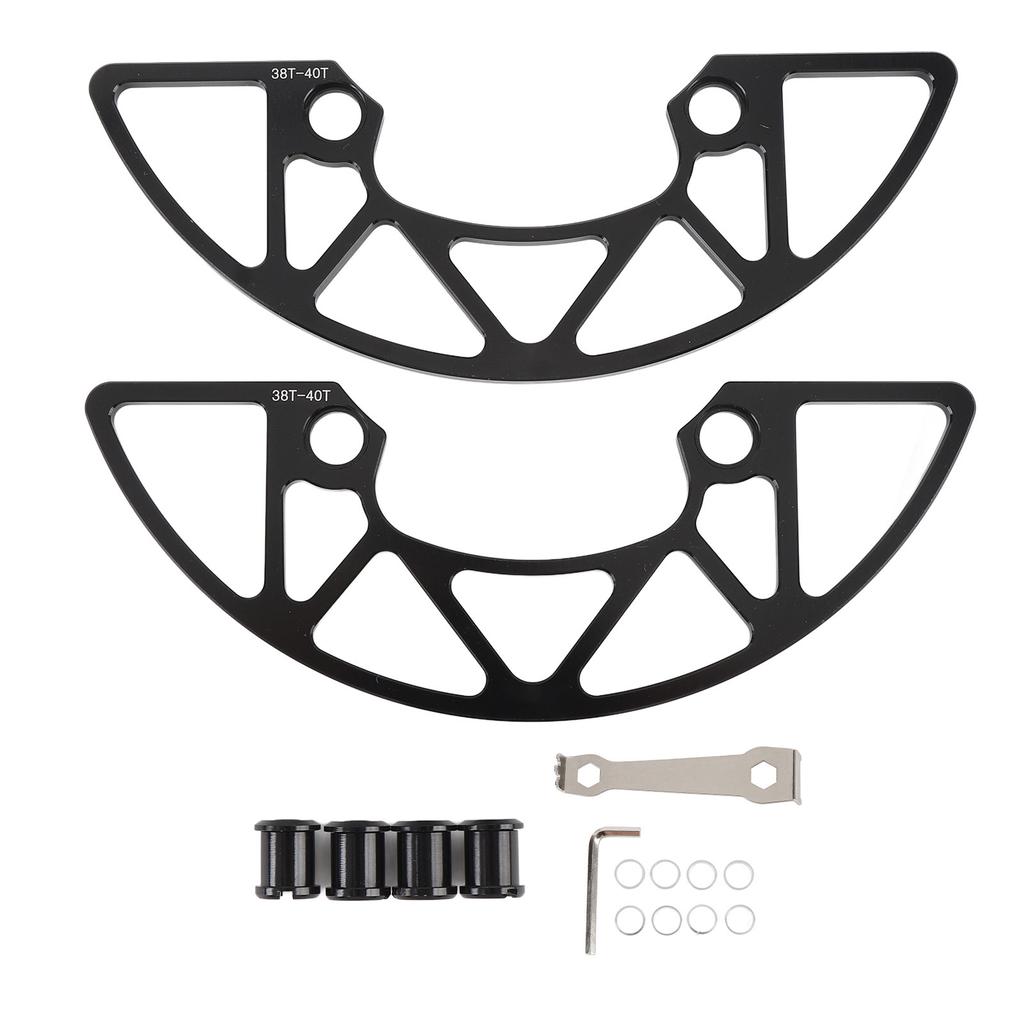 Cycle Chainring Guard Aluminum Alloy 104BCD Cycle Sprocket Protector for 38 to 40T Positive Negative