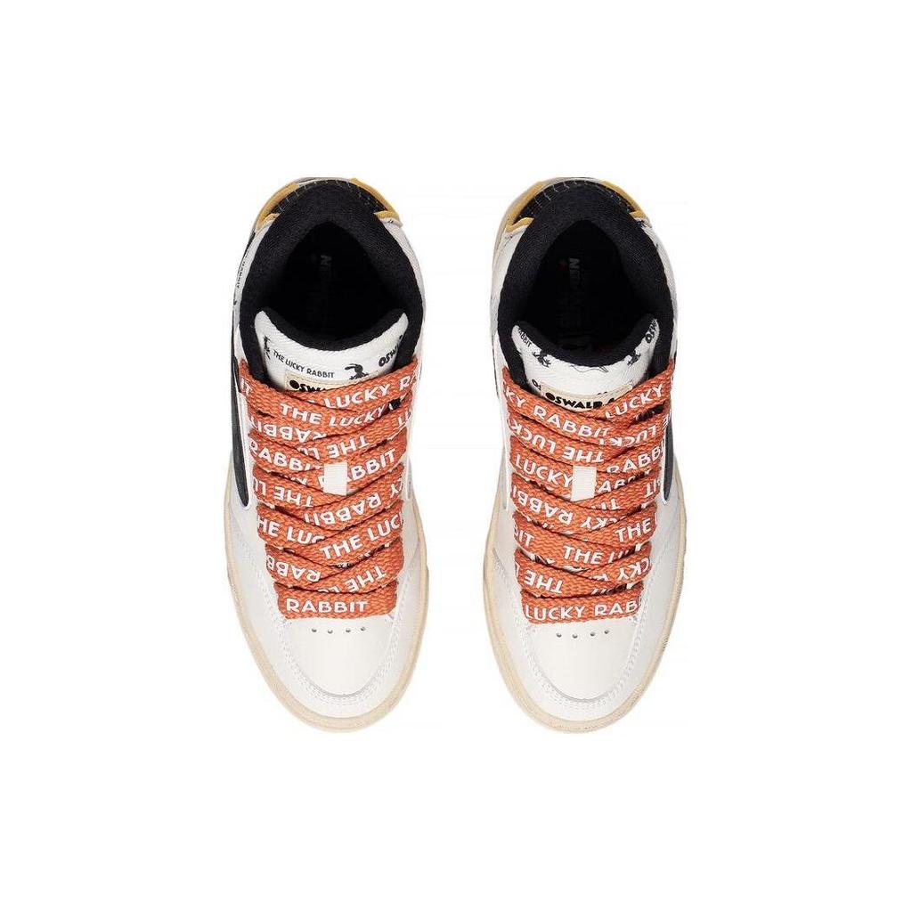 OSWALD x Li Ning Wave 180 Износостойкие Дышащие Средние Скейтбордические Ботинки Женские Белый Черный AECT020-1