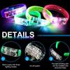 LED Light Up Bracelets Personalized Customized Glow Wristband Luminous Bracelet Glow In The Dark Party Supplies for Kids Adults