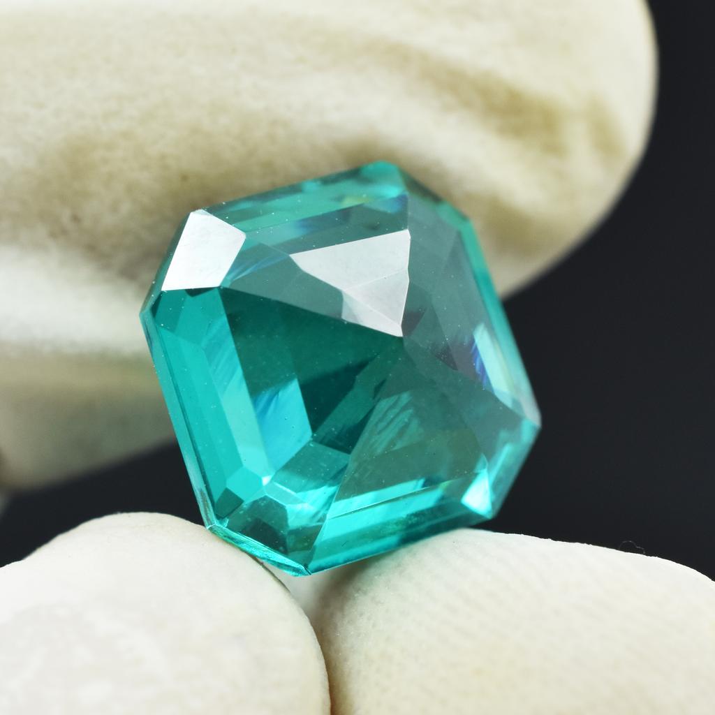 Stunning 10.55 Ct Green Garnet Square Shape Loose Natural Gemstone