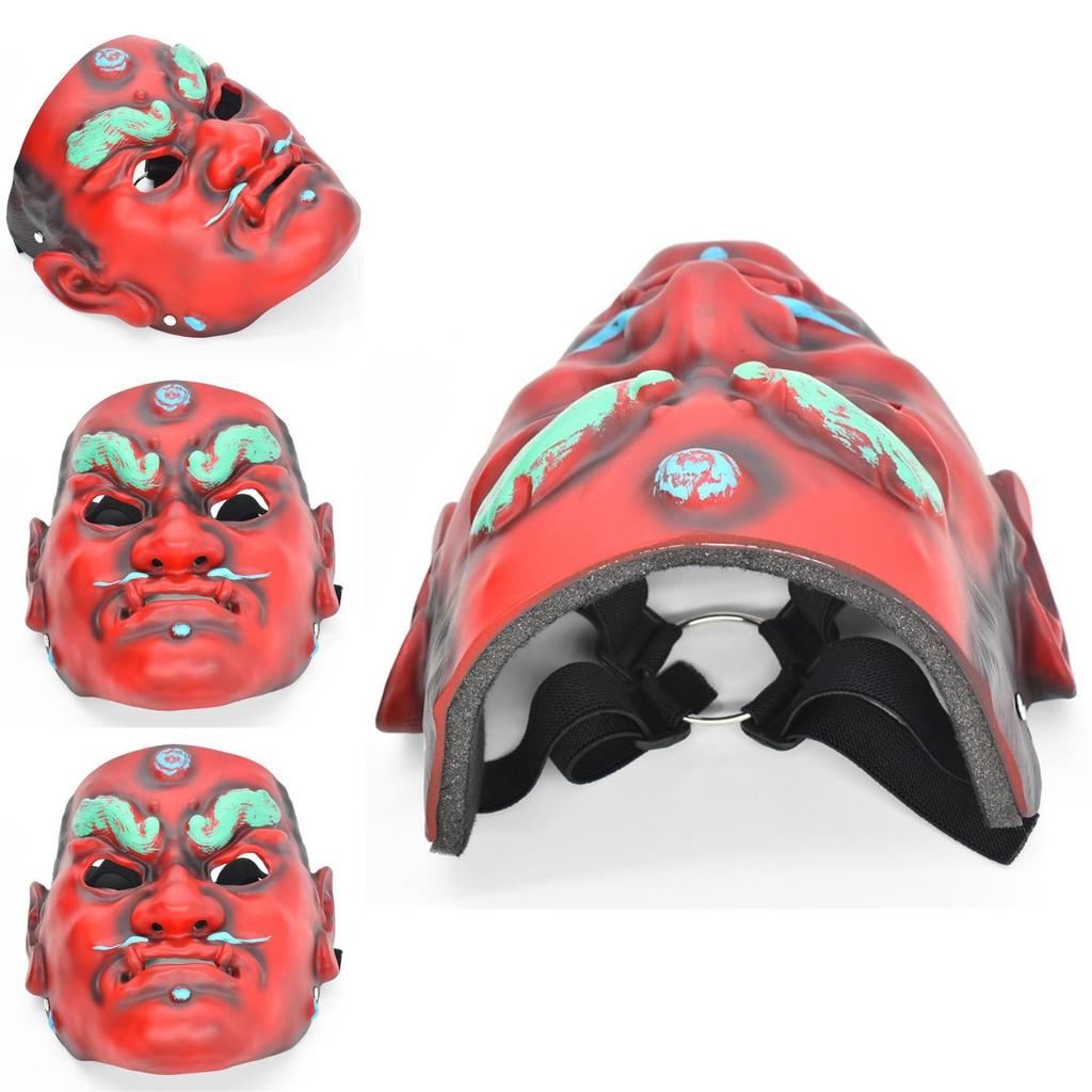 Потрясающая смоляная маска воина, маска древнего самурая, костюмный реквизит для праздничных мероприятий