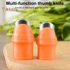 Thumb Cutter Fruit Vegetable Picking Cutter Set Silicone Finger Cots Pruning Portable Garden Tool for Strawberry Grape Branches