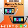 Android Carplay автомобильное радио для Hyundai Solaris 2017-2020 мультимедийный проигрыватель головное устройство стерео GPS навигация BT WIFI 2+32 ГБ