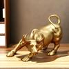 Light Luxury Wall Street Bull Statue Feng Shui Stock Market Mascot Sculpture  Children