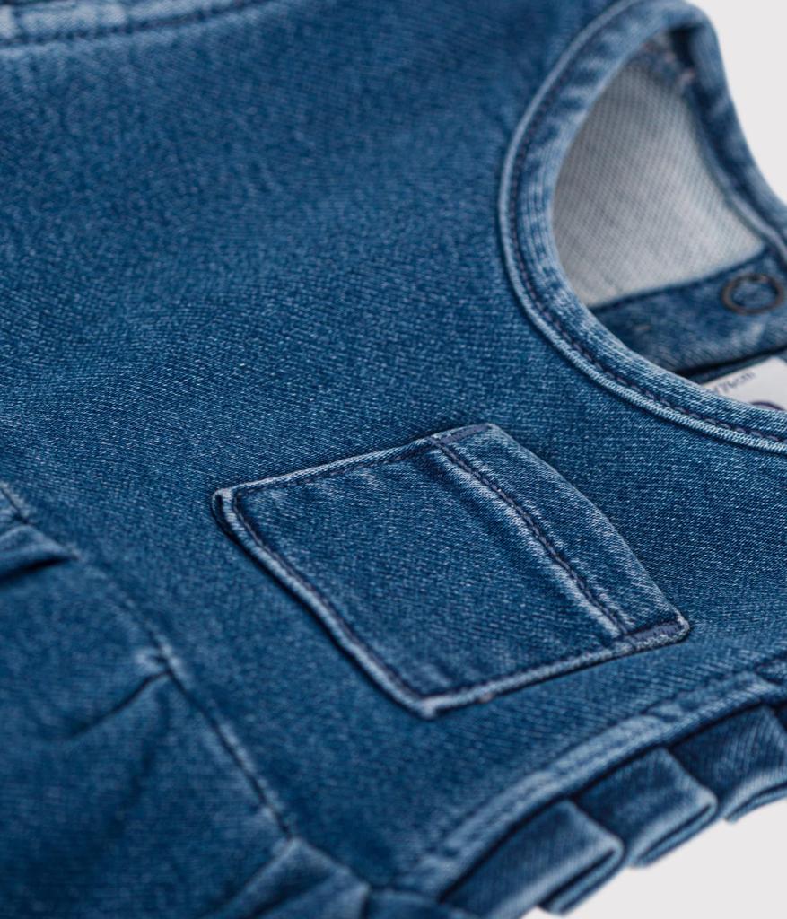 Джинсовый сарафан A0BYH Синий 12 месяцев 74см [Petit Bateau]