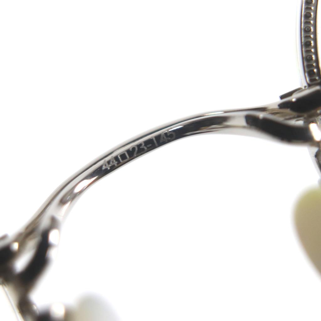 Excellent 10 eyevan Glasses no.6 2 44-1G Silver gold 18K mens Used