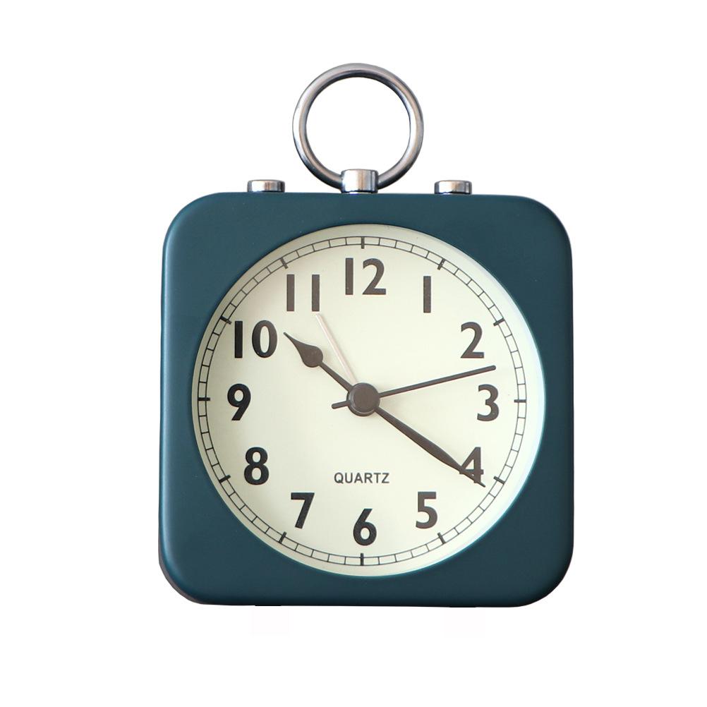 Metal Light Luxury Simple Nordic Alarm Clock Student Wake Up Artifact Bedside Clock Desk Fashion Ornament