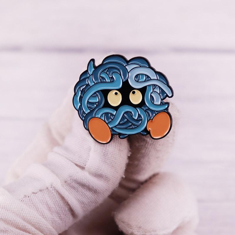 Anime Games Tangela Lapel Pins Backpack Jeans Enamel Brooch Pin Women Fashion Jewelry Gifts Cartoon Badges