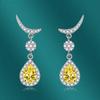 BELLA BOX Fashion Color Series Water Drop Pear Shaped Earrings Lady Wedding Engagement Jewelry Gifts