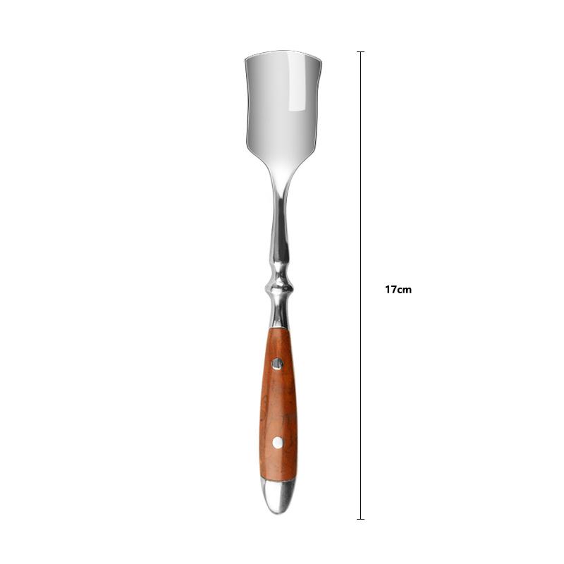 Ножи для стейка Вилка Ложка Деревянная ручка Столовые приборы в стиле Лагиоль из нержавеющей стали Столовые приборы для ужина