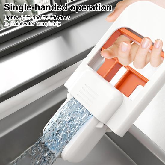 Mini Foldable Desktop Mop Compact Design Kitchen Countertops Glass Small Mop Self-Squeeze Sponge Cleaning Tool