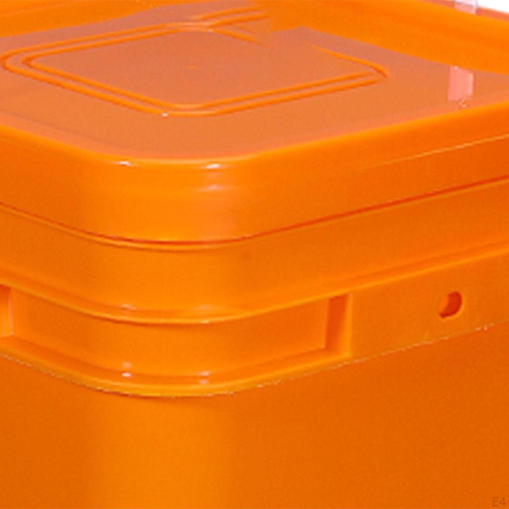 Квадратное ведро пустая банка для краски легкая удобная прочная с крышкой для хранения продуктов питания