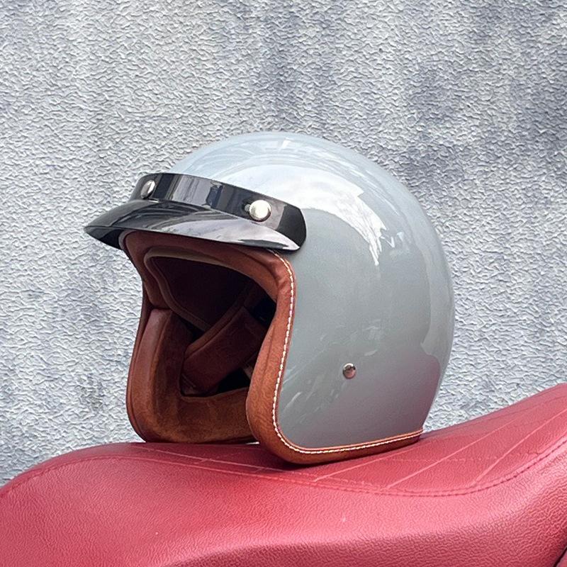 ORZ Vintage helmets for men and women3C Certified Electric Motorcycle3/4Half helmet for all seasons, personalized for couples
