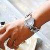 Copha O Dress Watch for Women Limited Edition Rhinestone Accent Lightweight Quartz White Dial Silver Bracelet