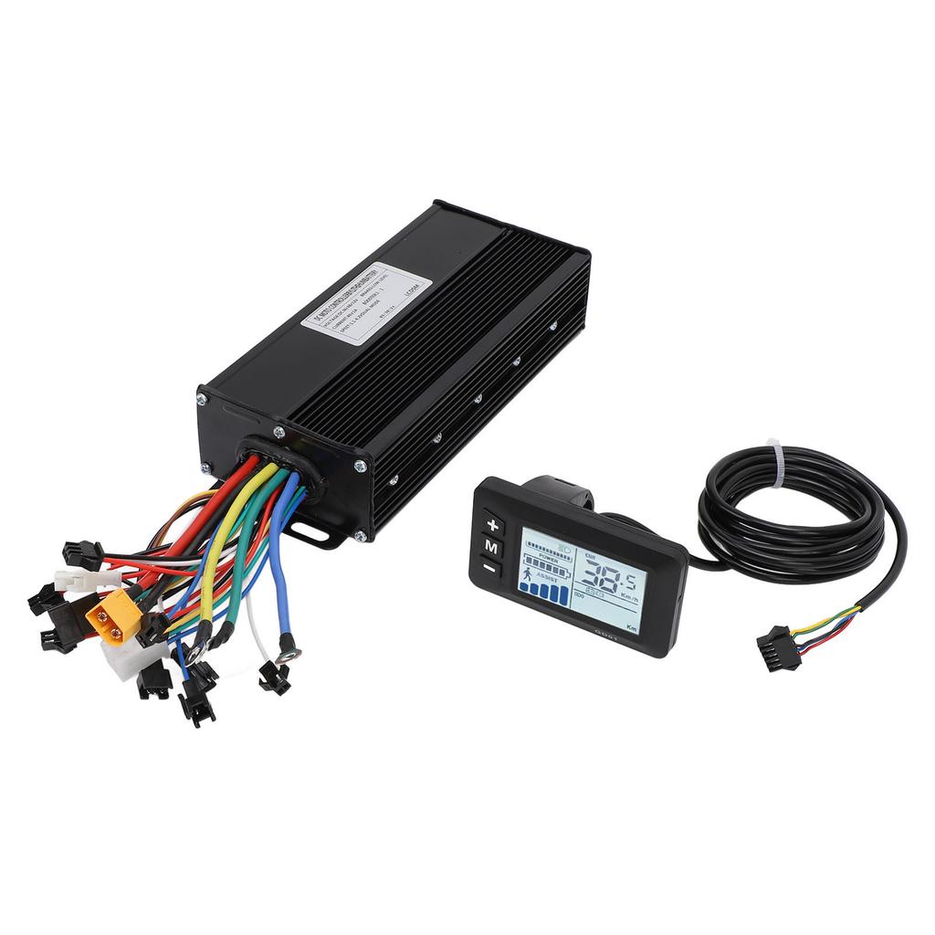Комплект для преобразования электрического цикла 36 В 48 В 52 В 40 А синусоидальный бесщеточный контроллер и ЖК-дисплей GD01