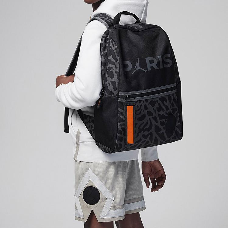 Men's Backpack Jordan Top Zip Closure Polyester Essential Backpack Regular Men's Black