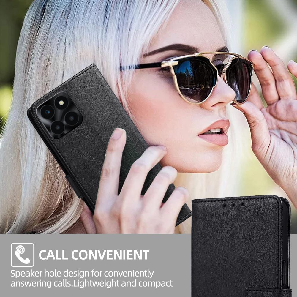 Ретро чехол-книжка для Honor 90 50 X8A X8B 10X Lite 7A 7C 9X Huawei P Smart 2021 Y9 2019 Обложка PU кожаная кобура отделение для карт держатель бампер для телефона