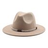 Шерстяной цилиндр, Теплая фетровая шляпа с широкими полями, Плетеная веревка, Ретро универсальная джазовая шляпа, Имитация шерсти