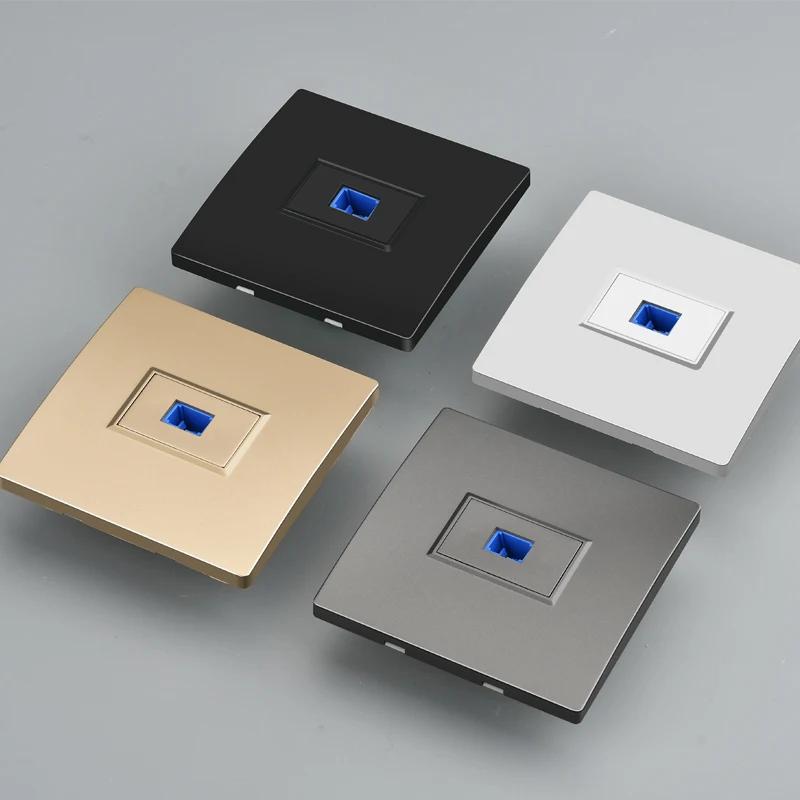 Depoguye Настенная панель с одним портом оптоволоконной информационной розетки, настенная панель оптоволоконных разъемов SC с оптоволоконным кабелем