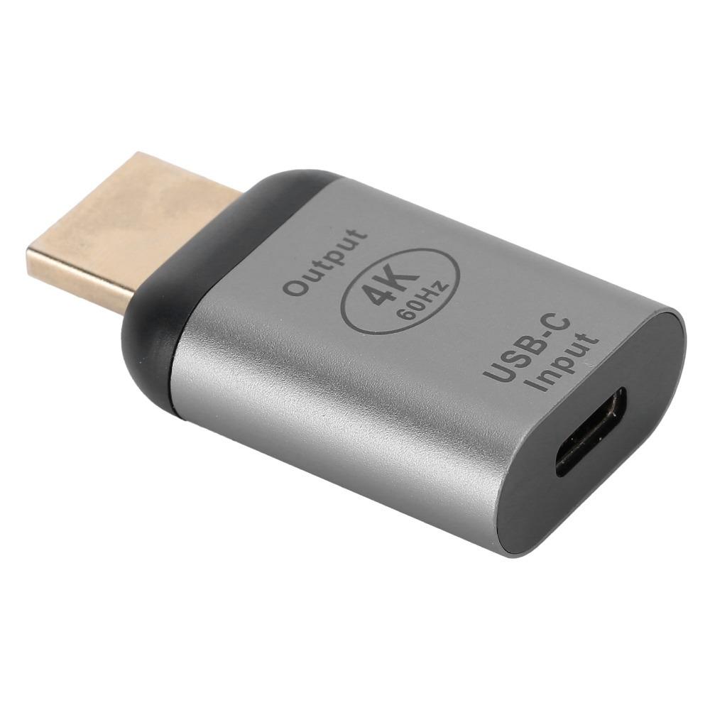 4K 60hz Type-C Female To HD Male Adapter Aluminum Alloy Shell HD Adapter Connector for OS X
