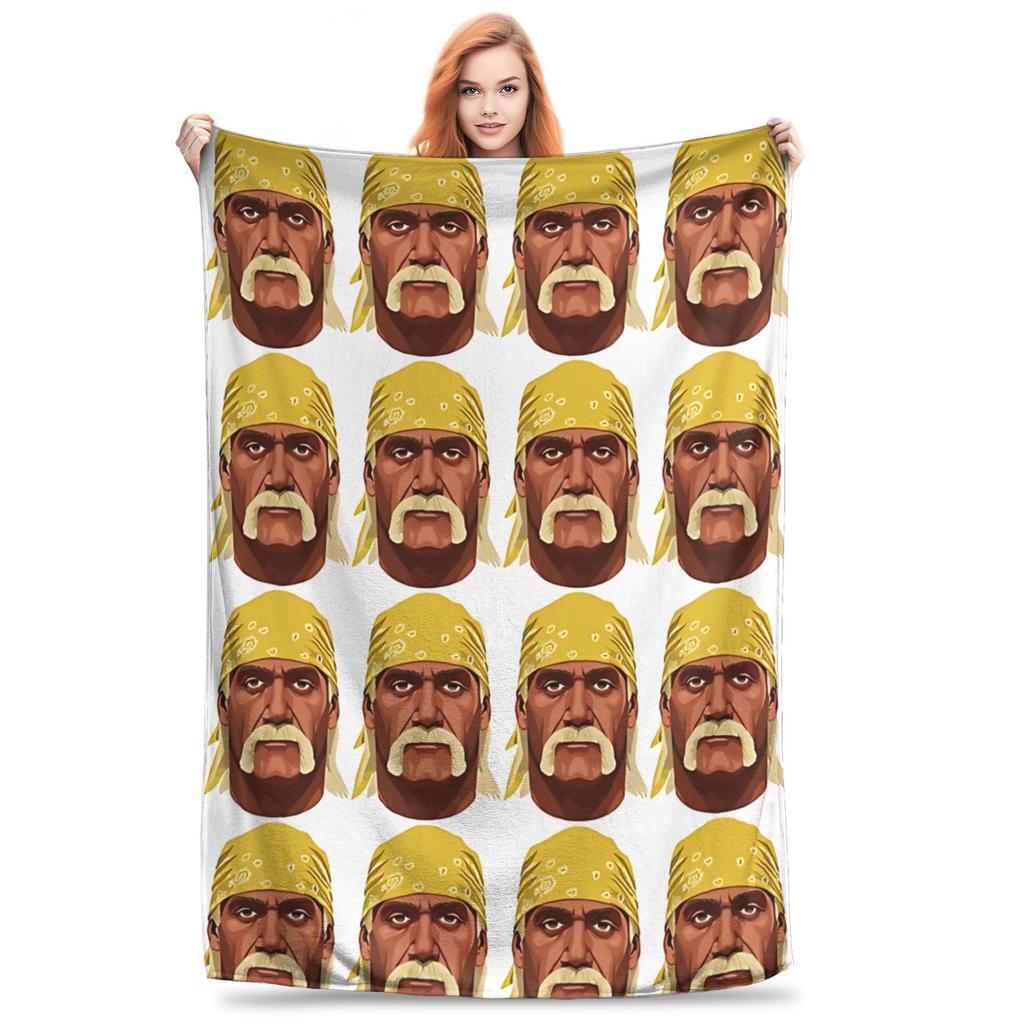 Hulk Hogan Rest Easy Brother 1953-2025 Blankets Quality Warm Soft  Throw Blanket Winter Students Couch Chair Pattern Bedspread