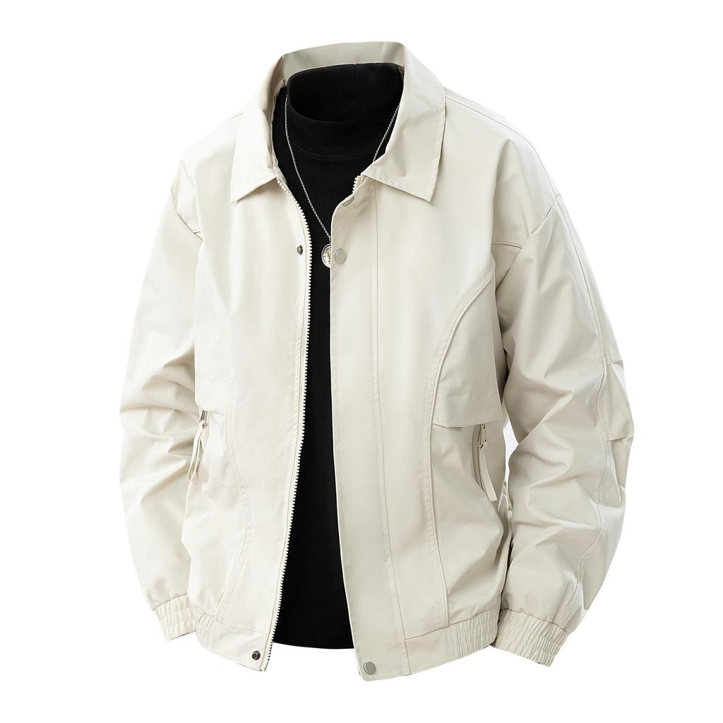 Мужская модная американская повседневная куртка с лацканами - весенняя рабочая одежда для пилотов, доступны большие размеры