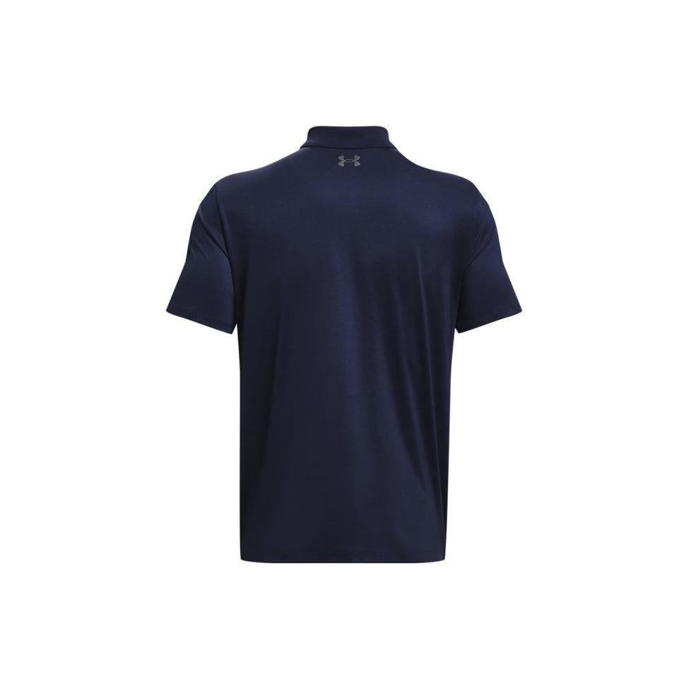 Under Armour Однотонная спортивная рубашка-поло с коротким рукавом для гольфа, мужские топы, темно-синие 1377374-410