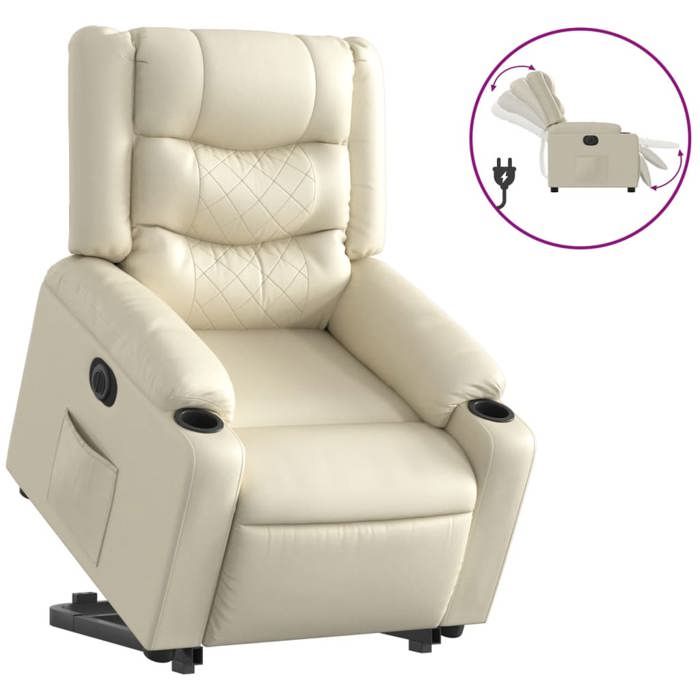 VidaXL Electric Recliner, Relaxation Chair with Adjustable Backrest and Footrest, Living Room Seat 3206560