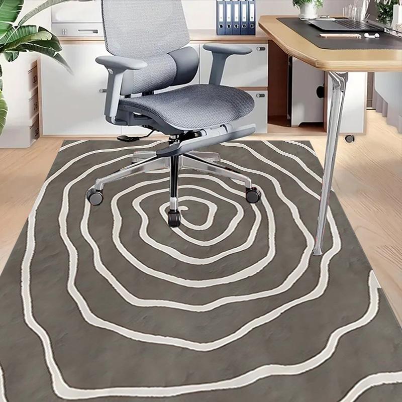 1PC Spiral Pattern Anti-slip carpet, suitable for Office, bedroomand playrooms. It can also be used as a sofa footrest cover-W36