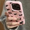 Чехол для телефона из мягкого силикона с узором такс Для iPhone 17 Air 16 15 14 13 12 11 Pro Max Plus Поверхность с текстурой морщин