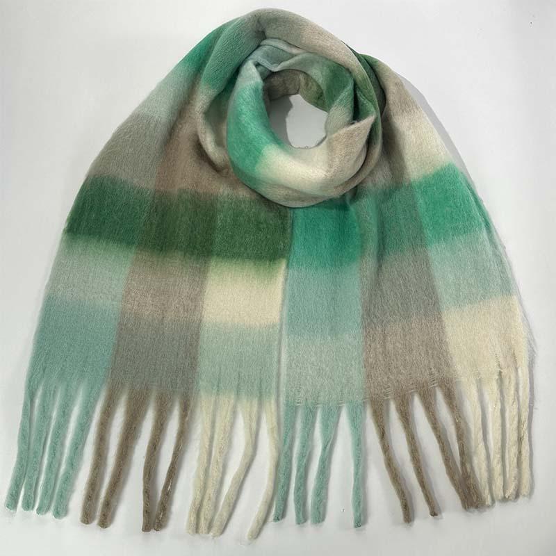 Scarf Warm Scarf Large Shawl Plaid Plaid